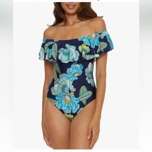 Trina Turk Navy Swimwear